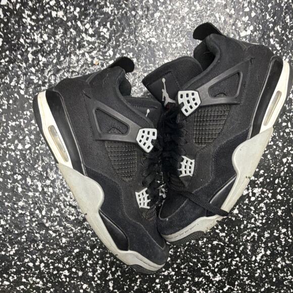 Jordan Air Jordan 4 Retro SE Mid Black Canvas Men\'s Athletic Sneakers DH7138-006 main image 2